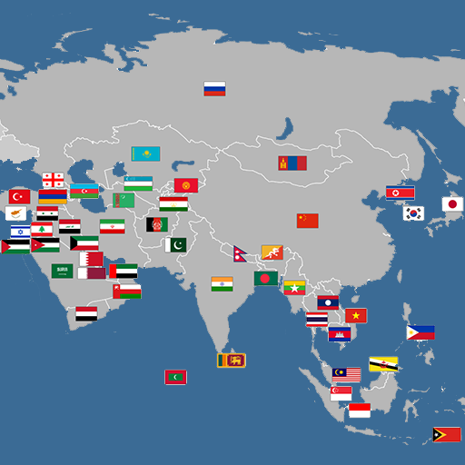 asian countries flags